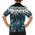 Aotearoa Korowai Motif Family Matching Puletasi and Hawaiian Shirt Hei Manaia Poutama Maori Pattern
