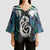 Aotearoa Korowai Motif Kimono Sleeve Blouse Hei Manaia Poutama Maori Pattern - Polynesian Pride