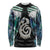 Aotearoa Korowai Motif Long Sleeve Shirt Hei Manaia Poutama Maori Pattern