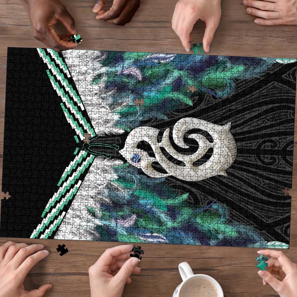 Aotearoa Korowai Motif Puzzle Hei Manaia Poutama Maori Pattern LT14 - Polynesian Pride