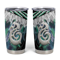Aotearoa Korowai Motif Tumbler Cup Hei Manaia Poutama Maori Pattern