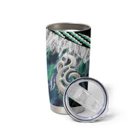 Aotearoa Korowai Motif Tumbler Cup Hei Manaia Poutama Maori Pattern