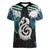 Aotearoa Korowai Motif Women V-Neck T-Shirt Hei Manaia Poutama Maori Pattern