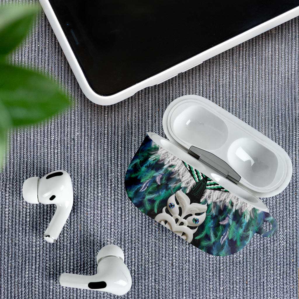 Aotearoa Korowai Motif AirPods Case Maori Wheku Poutama LT14 - Polynesian Pride