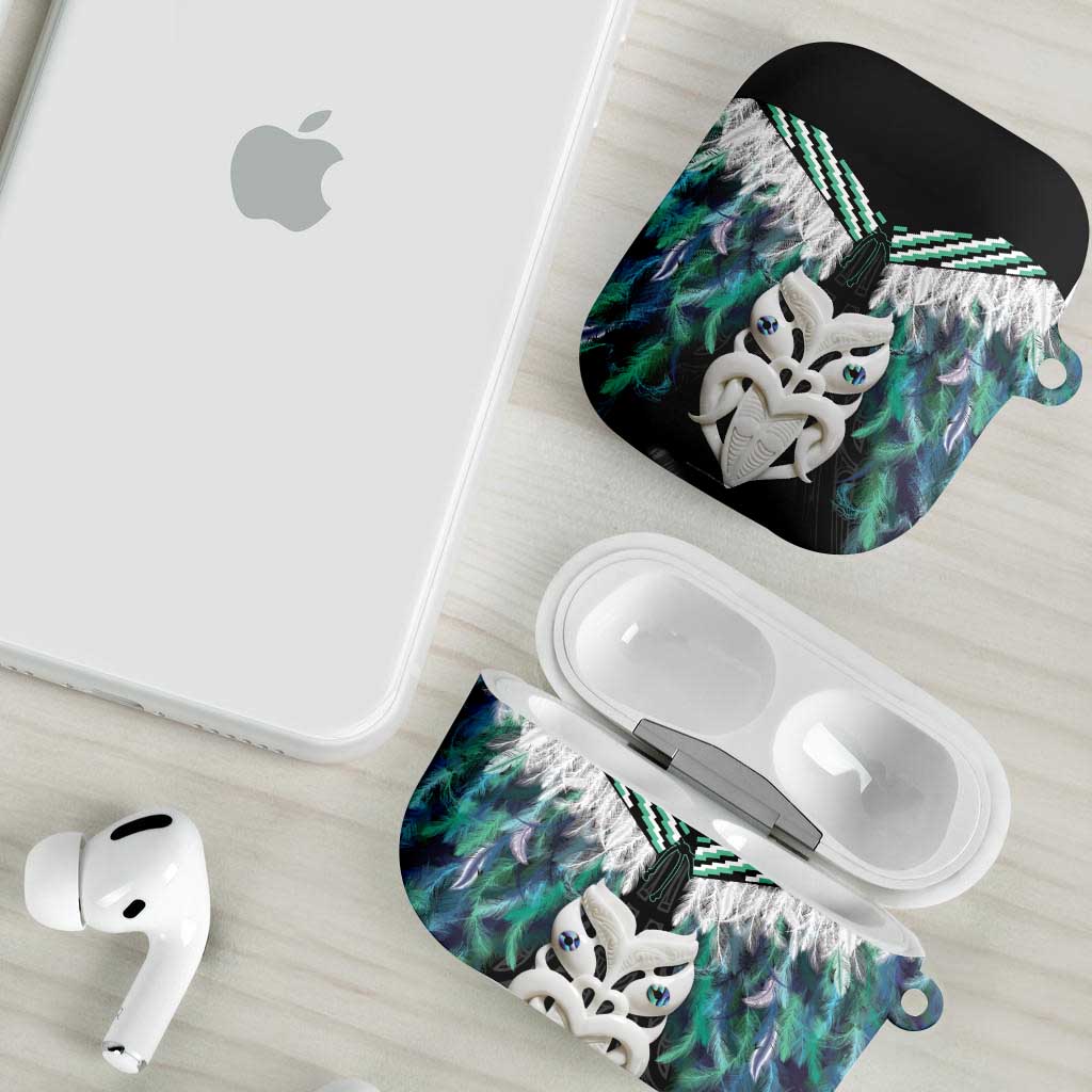 Aotearoa Korowai Motif AirPods Case Maori Wheku Poutama LT14 - Polynesian Pride