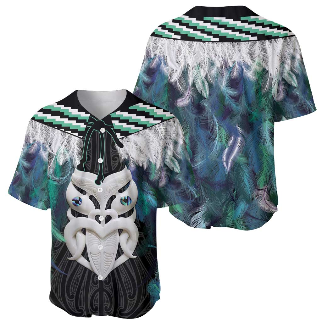 Aotearoa Korowai Motif Baseball Jersey Maori Wheku Poutama