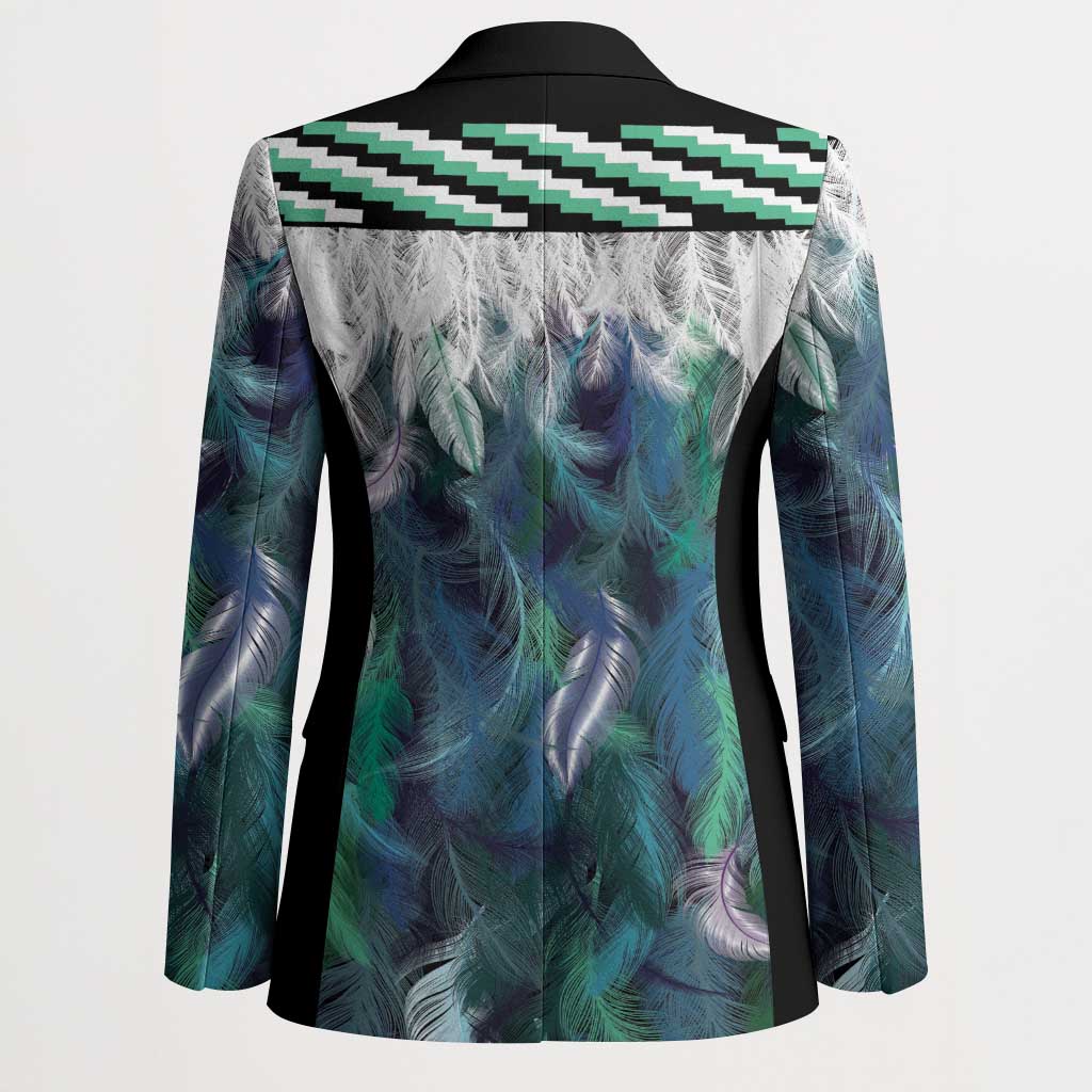 Aotearoa Korowai Motif Blazer Maori Wheku Poutama LT14 - Polynesian Pride