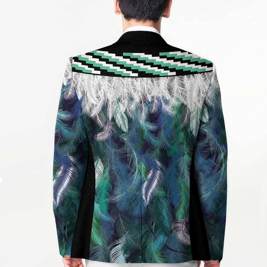Aotearoa Korowai Motif Blazer Maori Wheku Poutama LT14 - Polynesian Pride