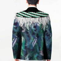 Aotearoa Korowai Motif Blazer Maori Wheku Poutama LT14 - Polynesian Pride