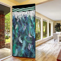 Aotearoa Korowai Motif Door Cover Maori Wheku Poutama - Polynesian Pride