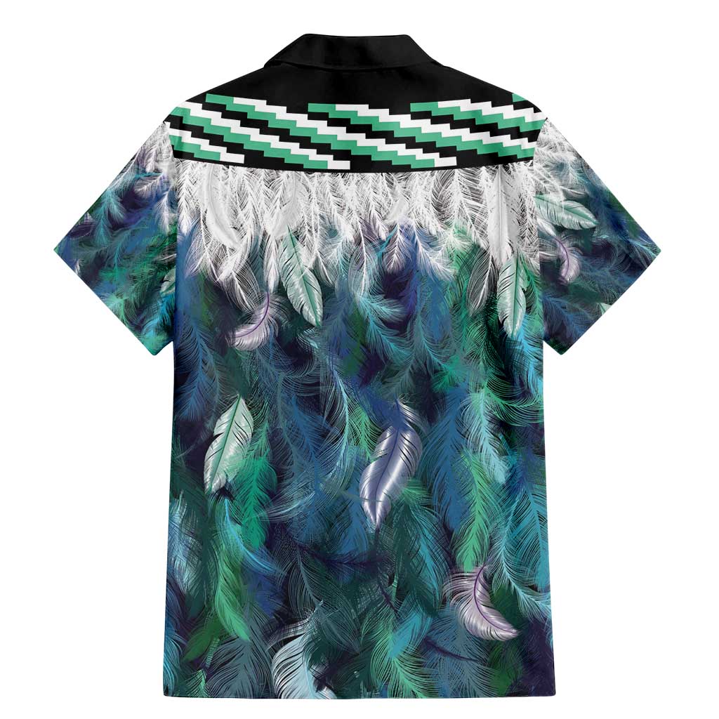 Aotearoa Korowai Motif Family Matching Mermaid Dress and Hawaiian Shirt Maori Wheku Poutama