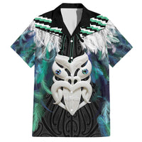Aotearoa Korowai Motif Family Matching Short Sleeve Bodycon Dress and Hawaiian Shirt Maori Wheku Poutama
