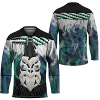 Aotearoa Korowai Motif Hockey Jersey Maori Wheku Poutama - Polynesian Pride