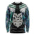 Aotearoa Korowai Motif Long Sleeve Shirt Maori Wheku Poutama