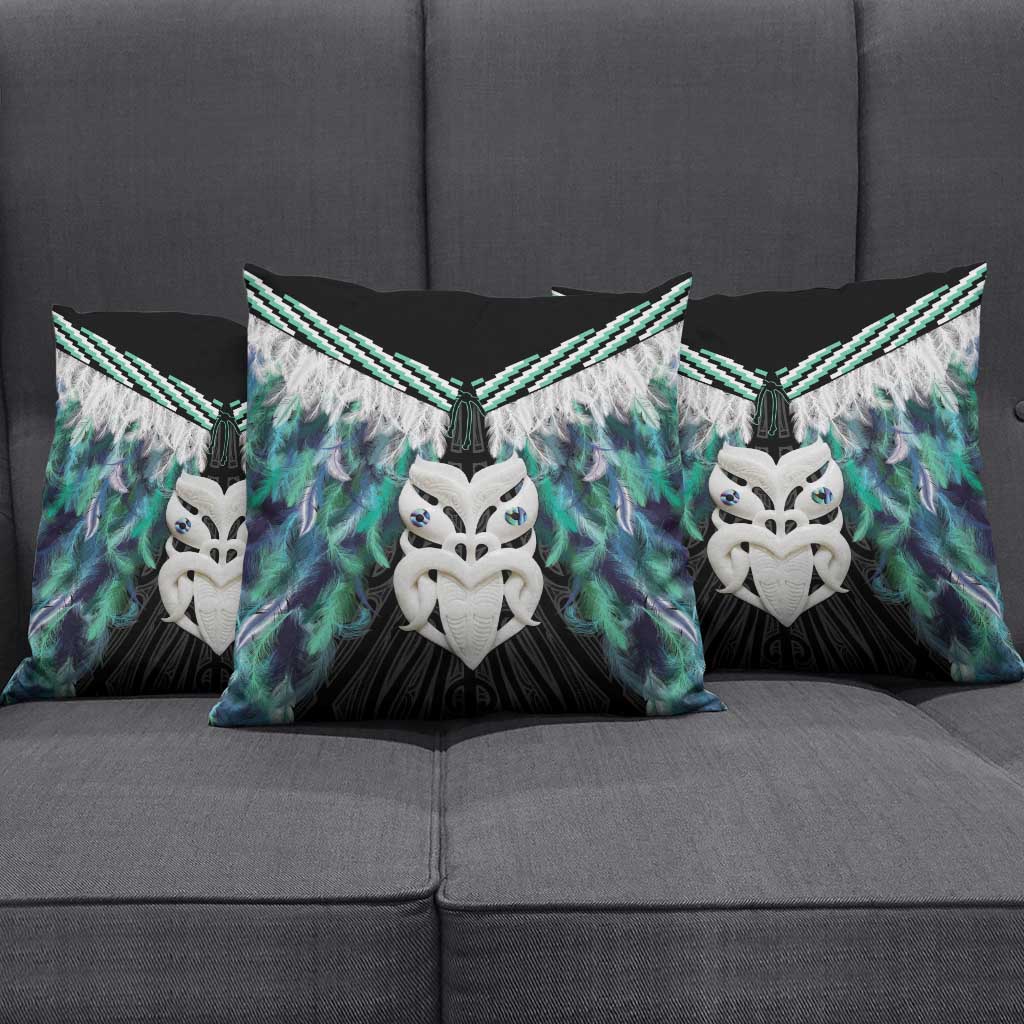 Aotearoa Korowai Motif Pillow Cover Maori Wheku Poutama - Polynesian Pride