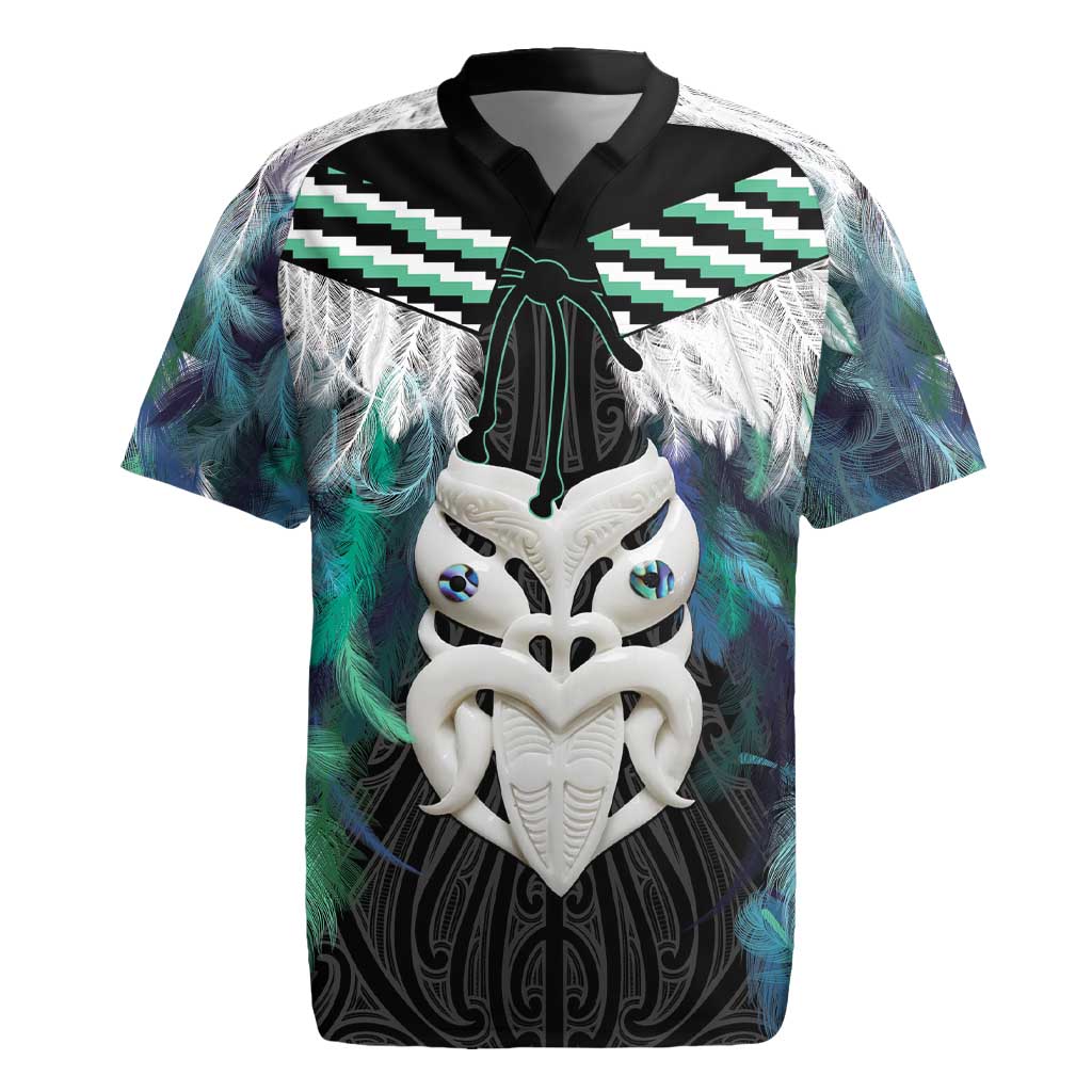 Aotearoa Korowai Motif Rugby Jersey Maori Wheku Poutama