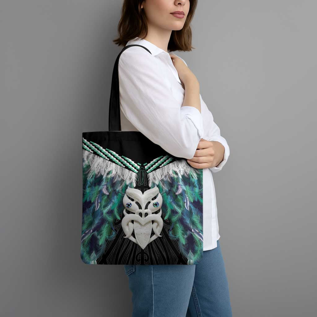 Aotearoa Korowai Motif Tote Bag Maori Wheku Poutama - Polynesian Pride