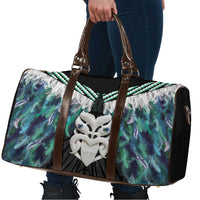 Aotearoa Korowai Motif Travel Bag Maori Wheku Poutama - Polynesian Pride