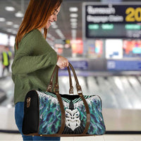 Aotearoa Korowai Motif Travel Bag Maori Wheku Poutama - Polynesian Pride