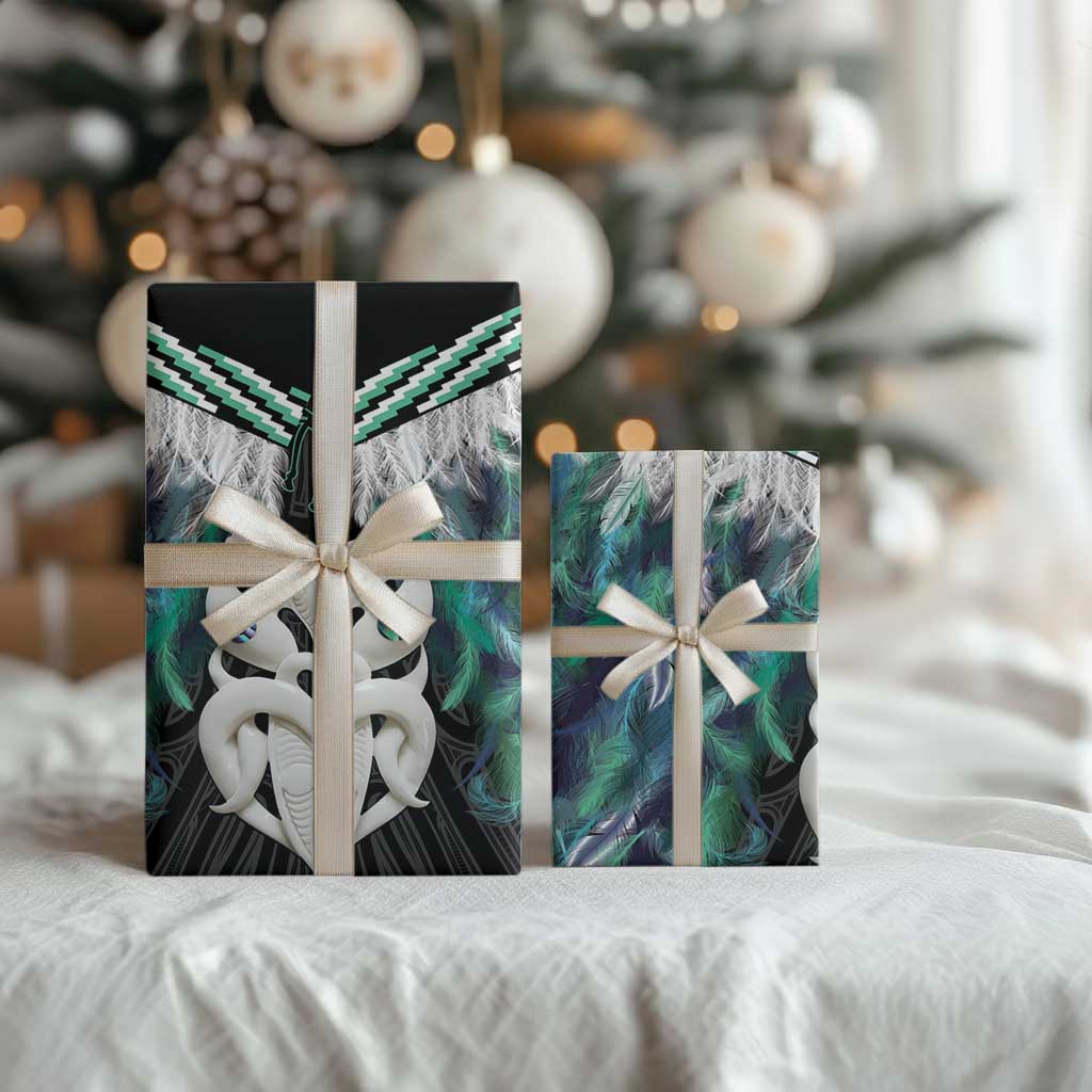 Aotearoa Korowai Motif Wrapping Paper Maori Wheku Poutama - Polynesian Pride