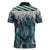 Aotearoa Korowai Motif Zipper Polo Shirt Maori Wheku Poutama - Polynesian Pride