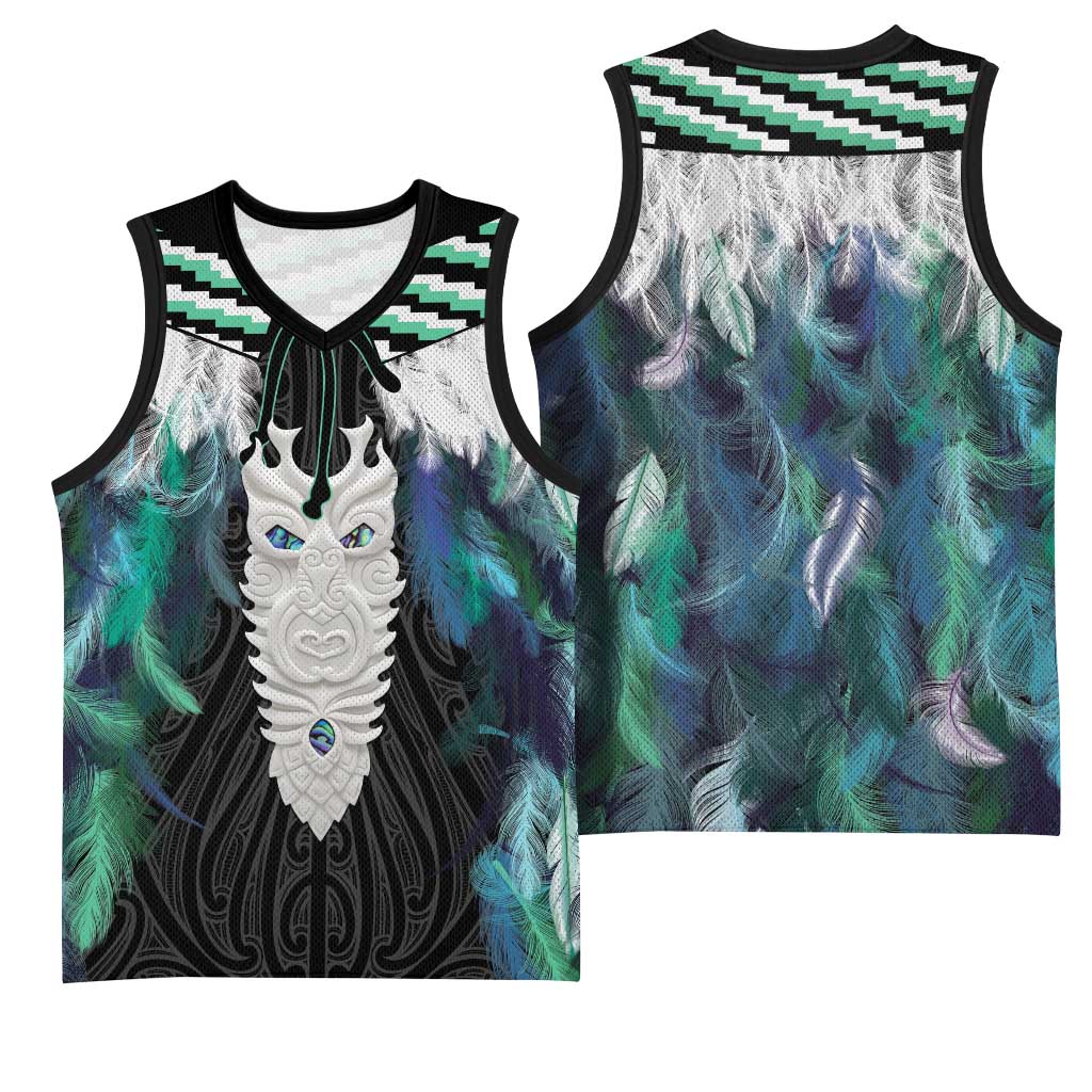 Aotearoa Korowai Motif Basketball Jersey Maori Tane Poutama LT14 - Polynesian Pride