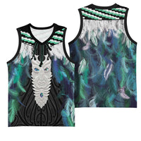 Aotearoa Korowai Motif Basketball Jersey Maori Tane Poutama LT14 - Polynesian Pride
