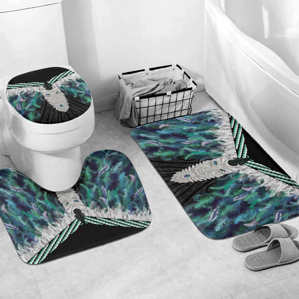 Aotearoa Korowai Motif Bathroom Set Maori Tane Poutama - Polynesian Pride