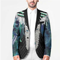 Aotearoa Korowai Motif Blazer Maori Tane Poutama LT14 - Polynesian Pride