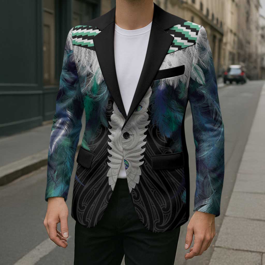 Aotearoa Korowai Motif Blazer Maori Tane Poutama LT14 - Polynesian Pride