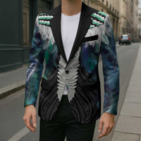 Aotearoa Korowai Motif Blazer Maori Tane Poutama LT14 - Polynesian Pride