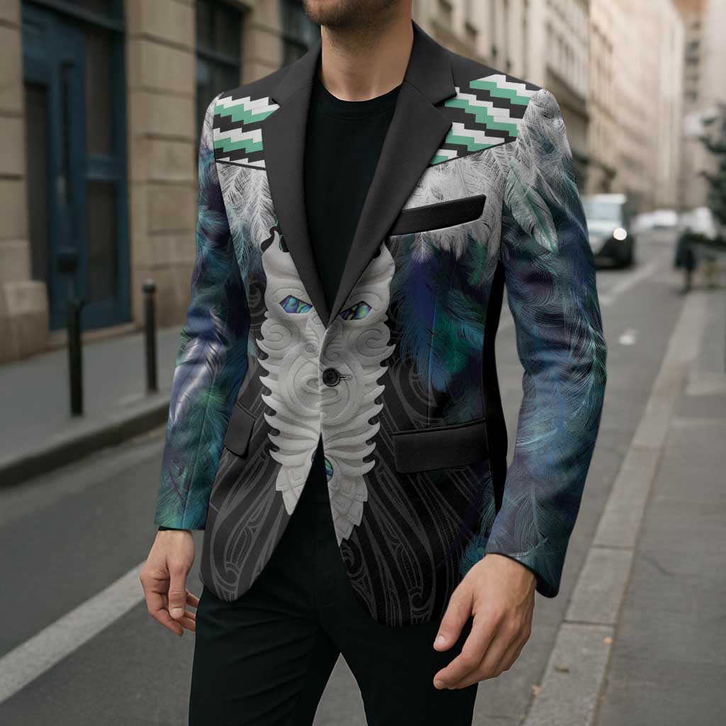 Aotearoa Korowai Motif Blazer Maori Tane Poutama LT14 - Polynesian Pride