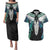 Aotearoa Korowai Motif Couples Matching Puletasi and Hawaiian Shirt Maori Tane Poutama