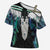 Aotearoa Korowai Motif Cross Shoulder Shirt Maori Tane Poutama - Polynesian Pride