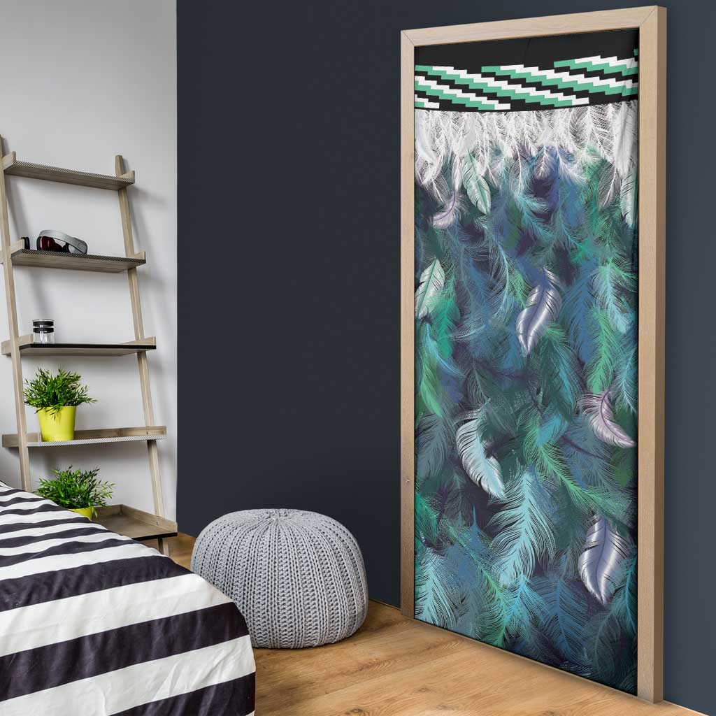 Aotearoa Korowai Motif Door Cover Maori Tane Poutama - Polynesian Pride
