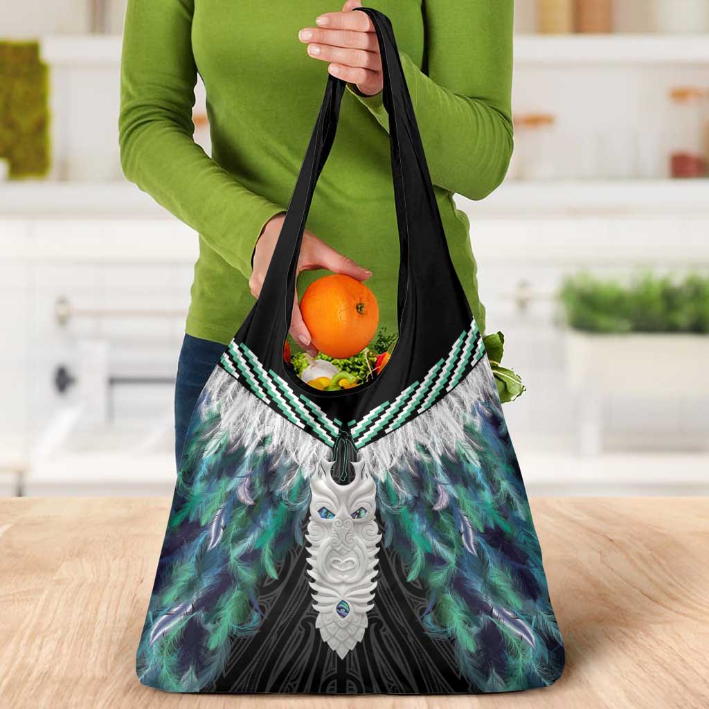 Aotearoa Korowai Motif Grocery Bag Maori Tane Poutama LT14 - Polynesian Pride