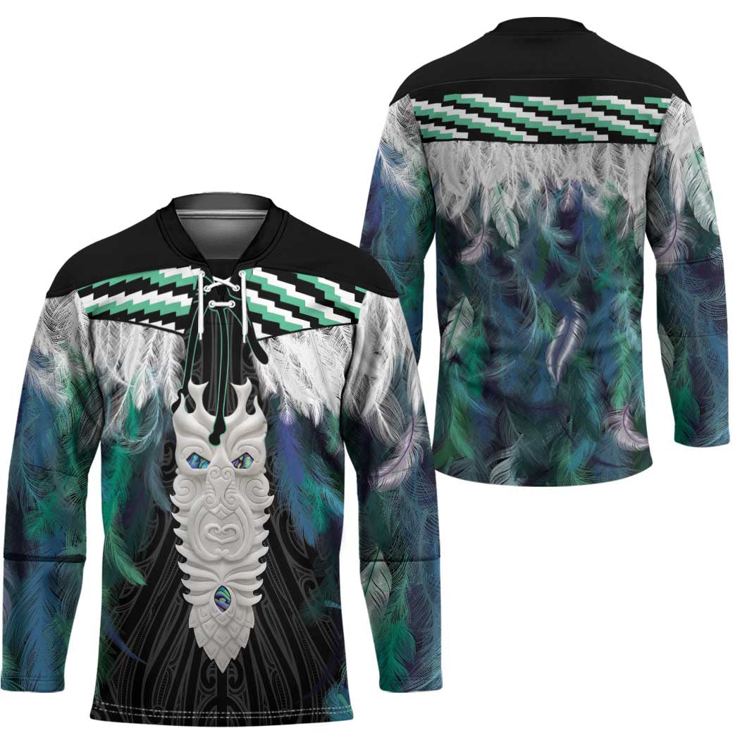 Aotearoa Korowai Motif Hockey Jersey Maori Tane Poutama - Polynesian Pride