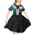 Aotearoa Korowai Motif Kid Short Sleeve Dress Maori Tane Poutama