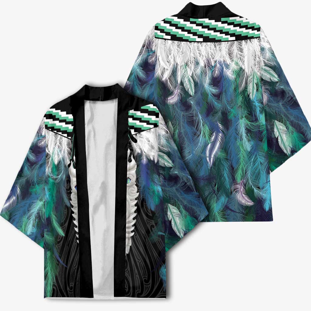 Aotearoa Korowai Motif Kimono Maori Tane Poutama - Polynesian Pride