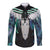 Aotearoa Korowai Motif Long Sleeve Button Shirt Maori Tane Poutama