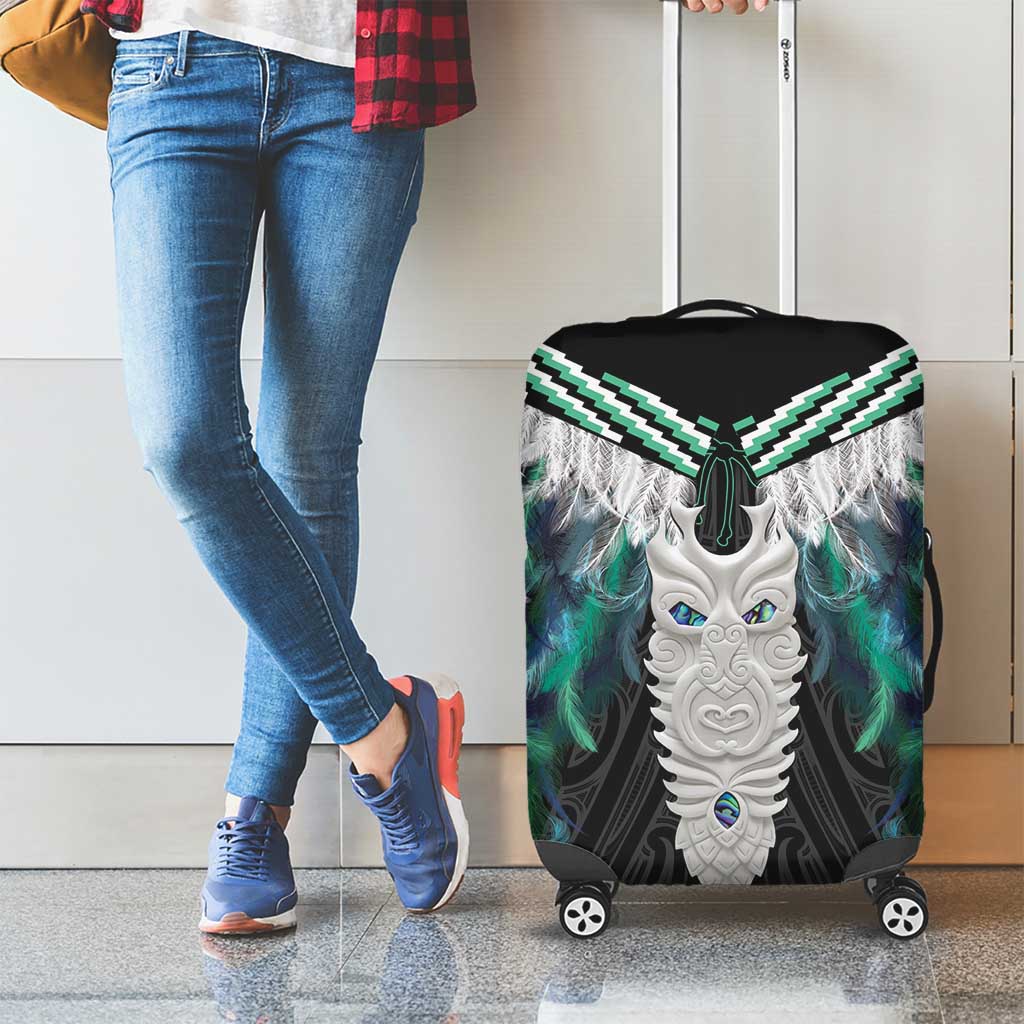 Aotearoa Korowai Motif Luggage Cover Maori Tane Poutama