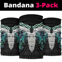 Aotearoa Korowai Motif Neck Gaiter Maori Tane Poutama - Polynesian Pride