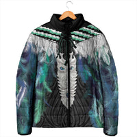 Aotearoa Korowai Motif Padded Jacket Maori Tane Poutama LT14 - Polynesian Pride