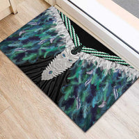 Aotearoa Korowai Motif Rubber Doormat Maori Tane Poutama