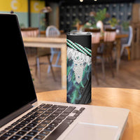 Aotearoa Korowai Motif Skinny Tumbler Maori Tane Poutama