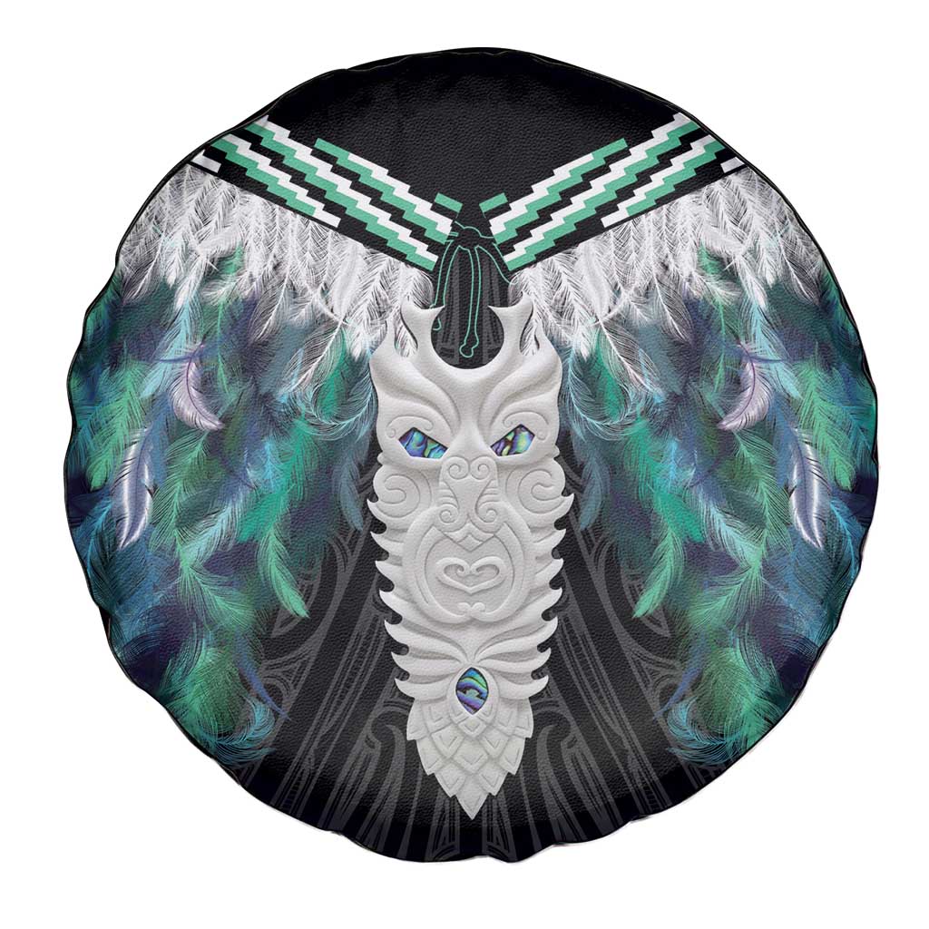 Aotearoa Korowai Motif Spare Tire Cover Maori Tane Poutama
