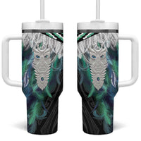 Aotearoa Korowai Motif Tumbler With Handle Maori Tane Poutama