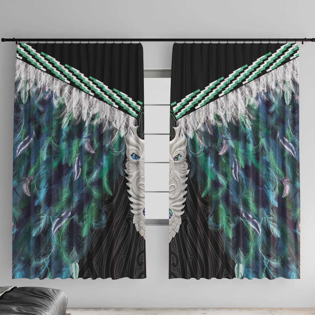 Aotearoa Korowai Motif Window Curtain Maori Tane Poutama