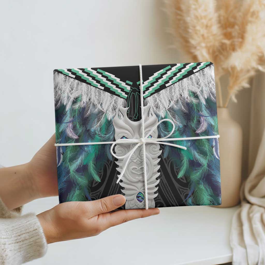 Aotearoa Korowai Motif Wrapping Paper Maori Tane Poutama - Polynesian Pride
