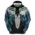 Aotearoa Korowai Motif Zip Hoodie Maori Tane Poutama